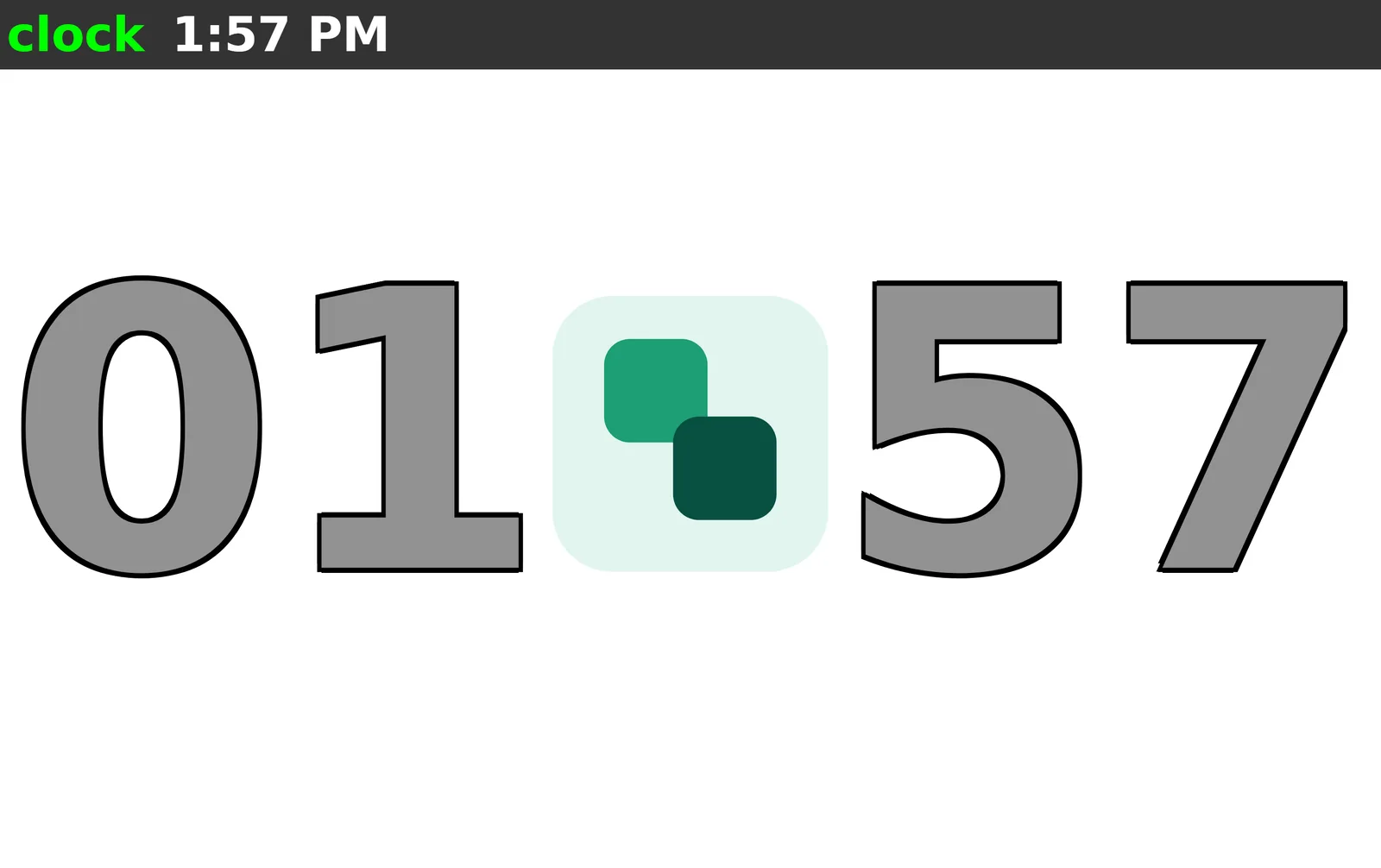 PlungeOps gym timer on a TV showing large countdown digits